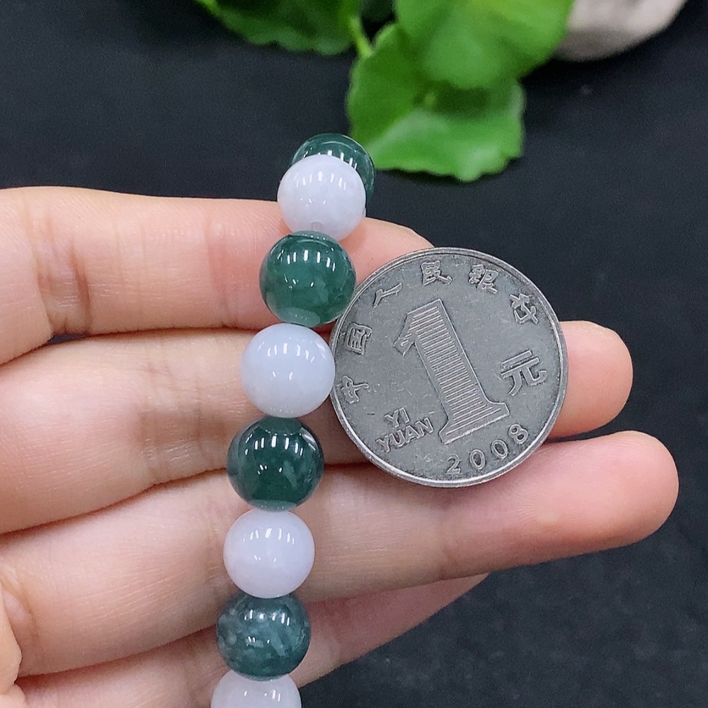 F32694948 Jadeite Bracelet Approx.9.8mm Total Weight About 30.33g