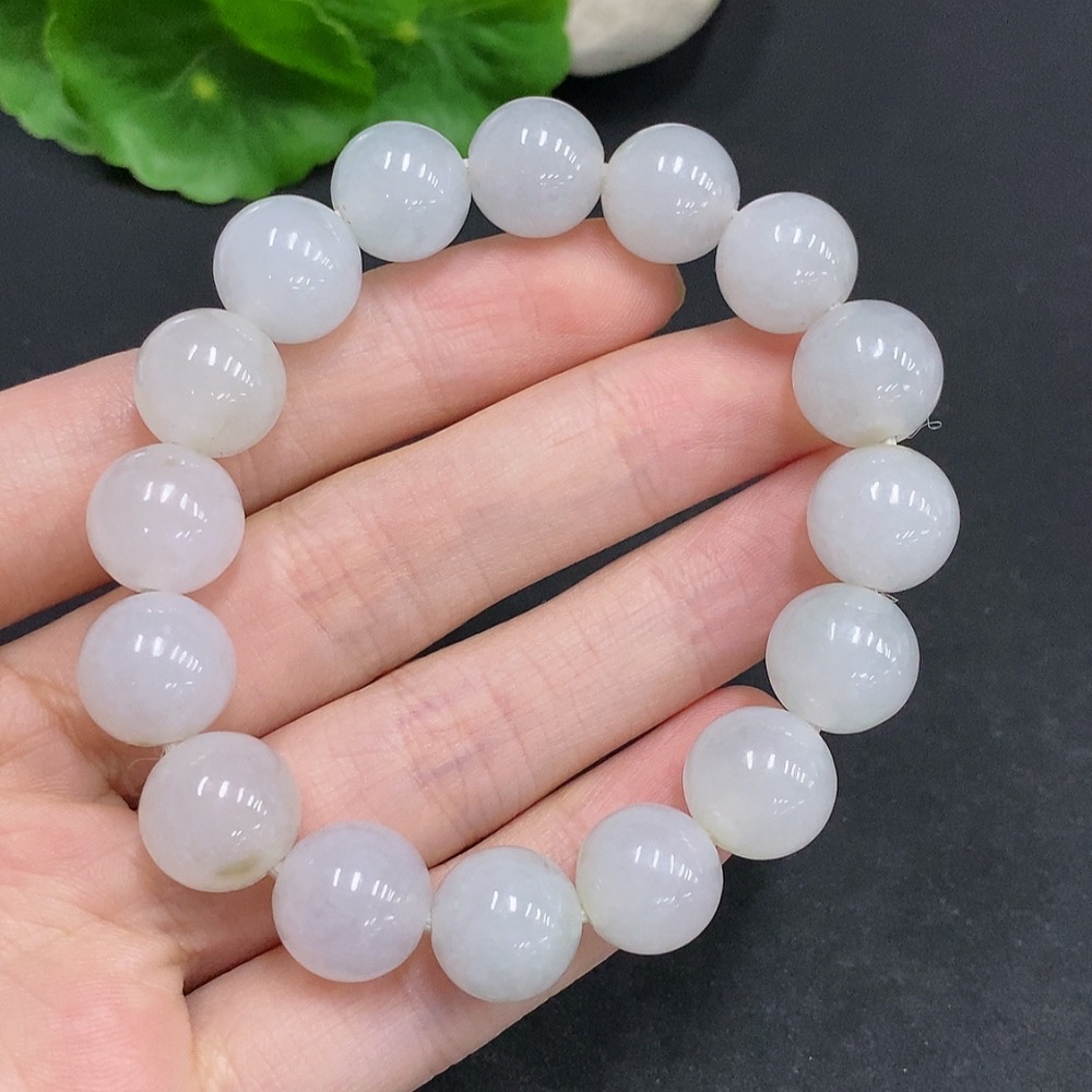 F33906441 Jadeite Bracelet Total Weight About 48g Size Approx.12mm
