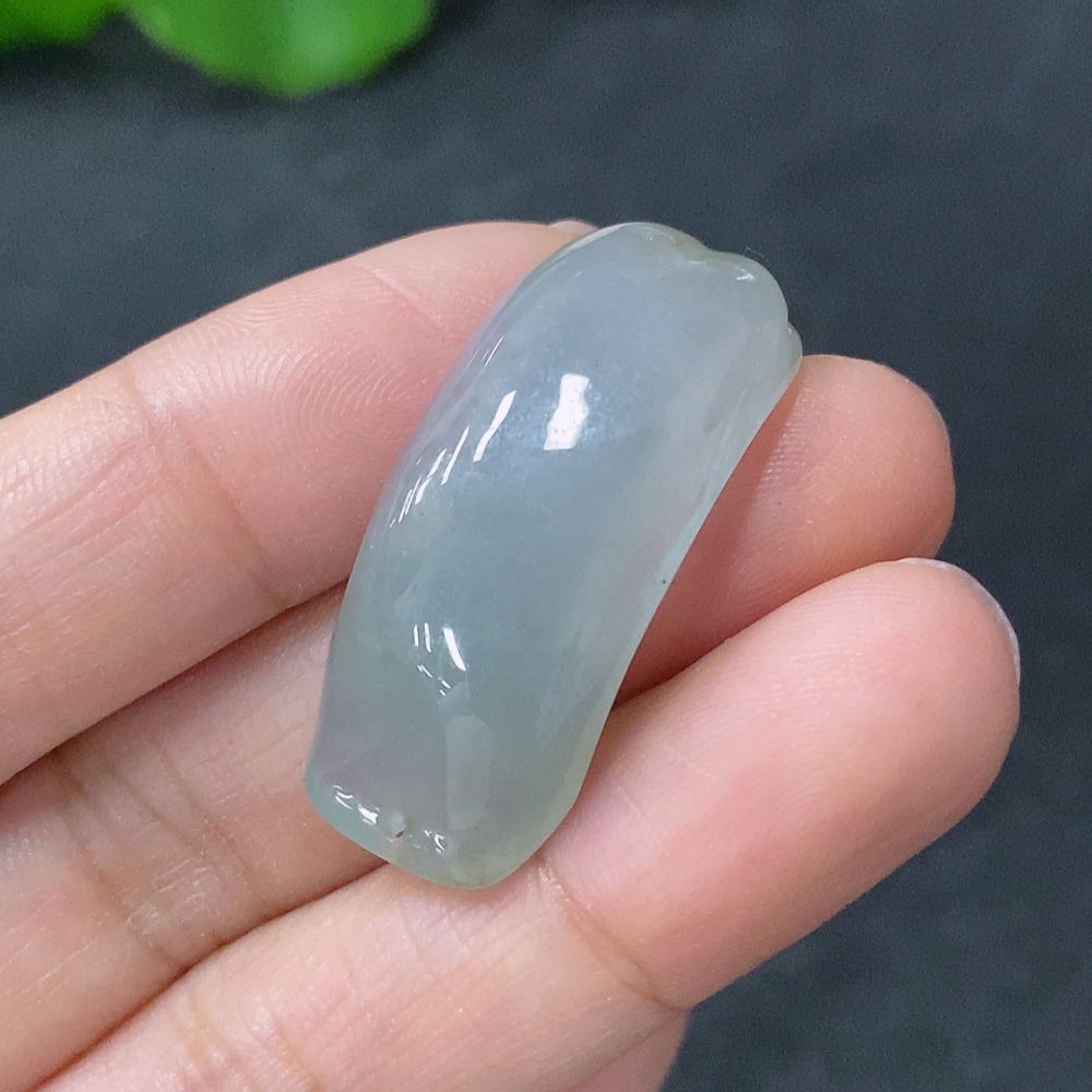 F29405112 Jadeite Pendant Faceless Buddha Total Weight Approx. 5.92g