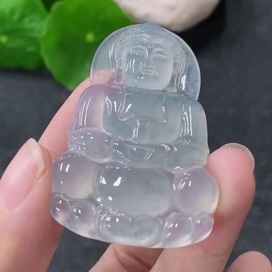 F34954648 Jadeite Pendant Guanyin Total Weight Approx. 15.53g