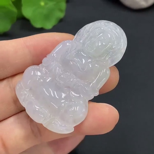 F17876167 Jadeite Guanyin Pendant Total Weight 17.076g