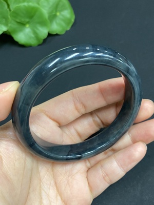 H27154177 Hetian Jade Round Bracelet, Loop Size 55.1, Total Weight Approx. 42.9g