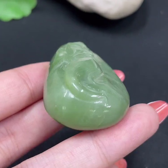 H34026156 Hetian Jade Pendant Guan Gong Total Weight About 39.4g