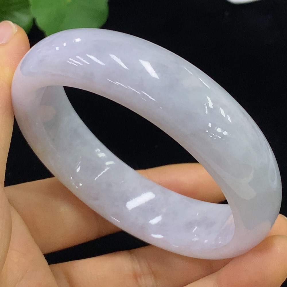 F34023997 Jadeite Round Bangle Size 56.8 Total Weight Approx. 73.02g