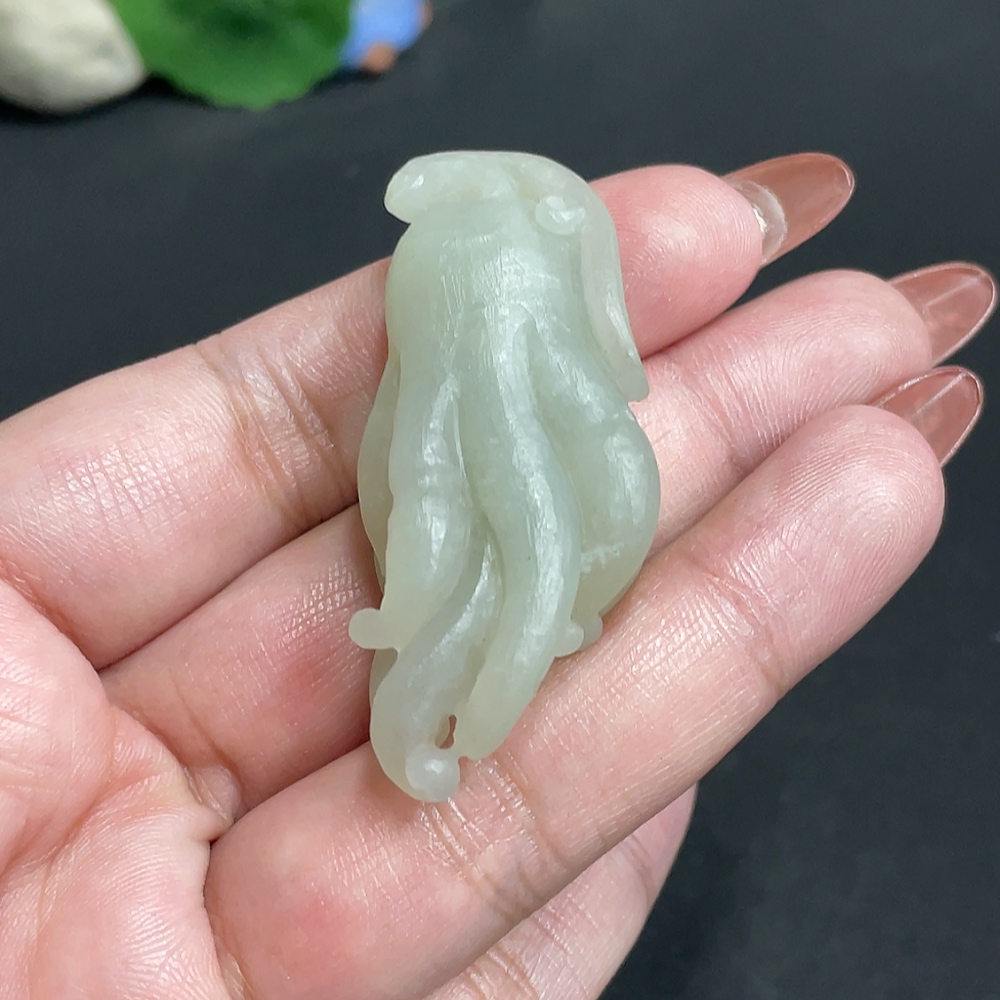 H34011854 Hetian Jade Pendant Buddha's Hand Total Weight About 22.9g