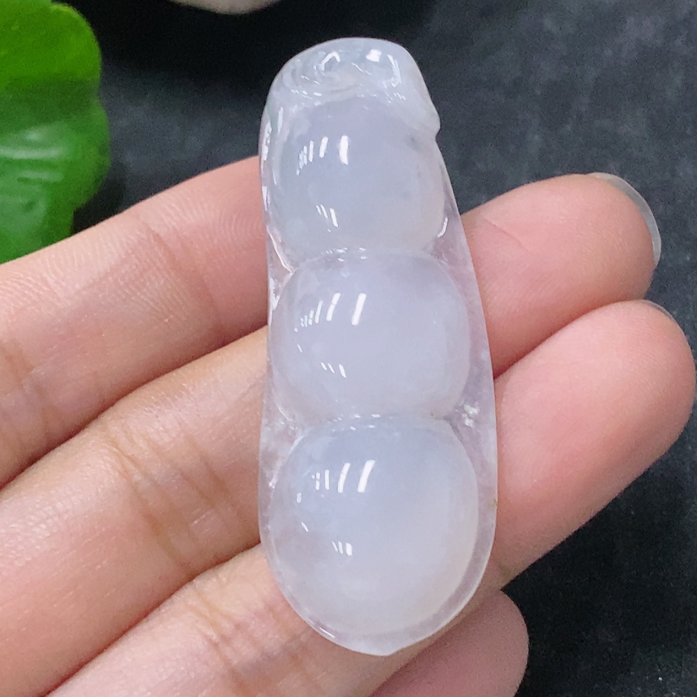 F34954892 Jadeite Pendant Lucky Bean Total Weight Approx. 9.12g