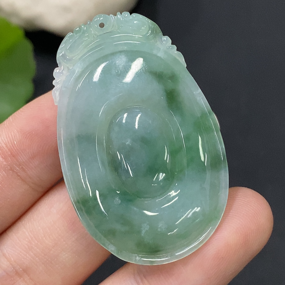 F29393960 Jadeite Pendant Fu Shell, Total Weight Approx. 11.43g