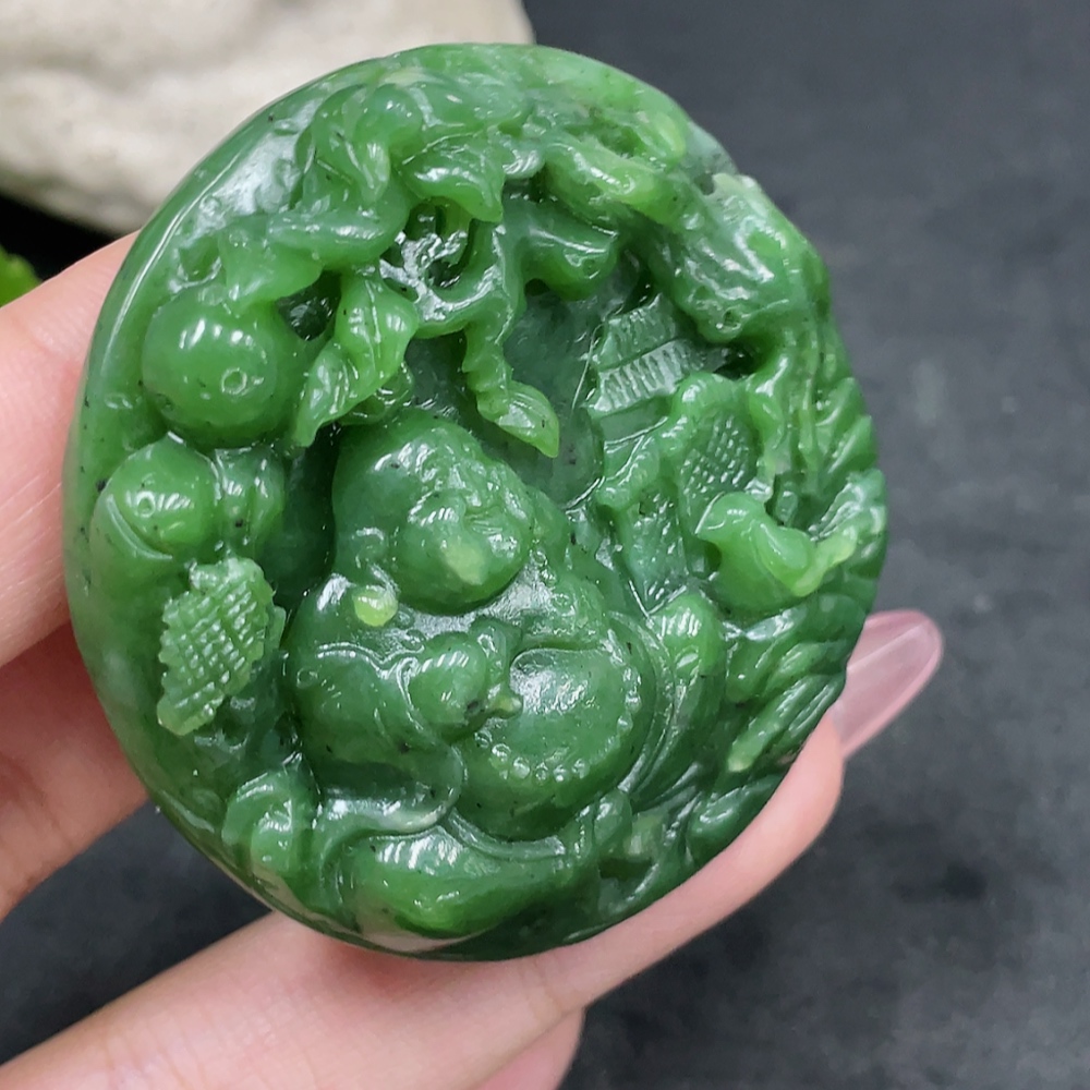 H33845969 Hetian Jade Pendant - Buddha, Total Weight Approx. 50.5g