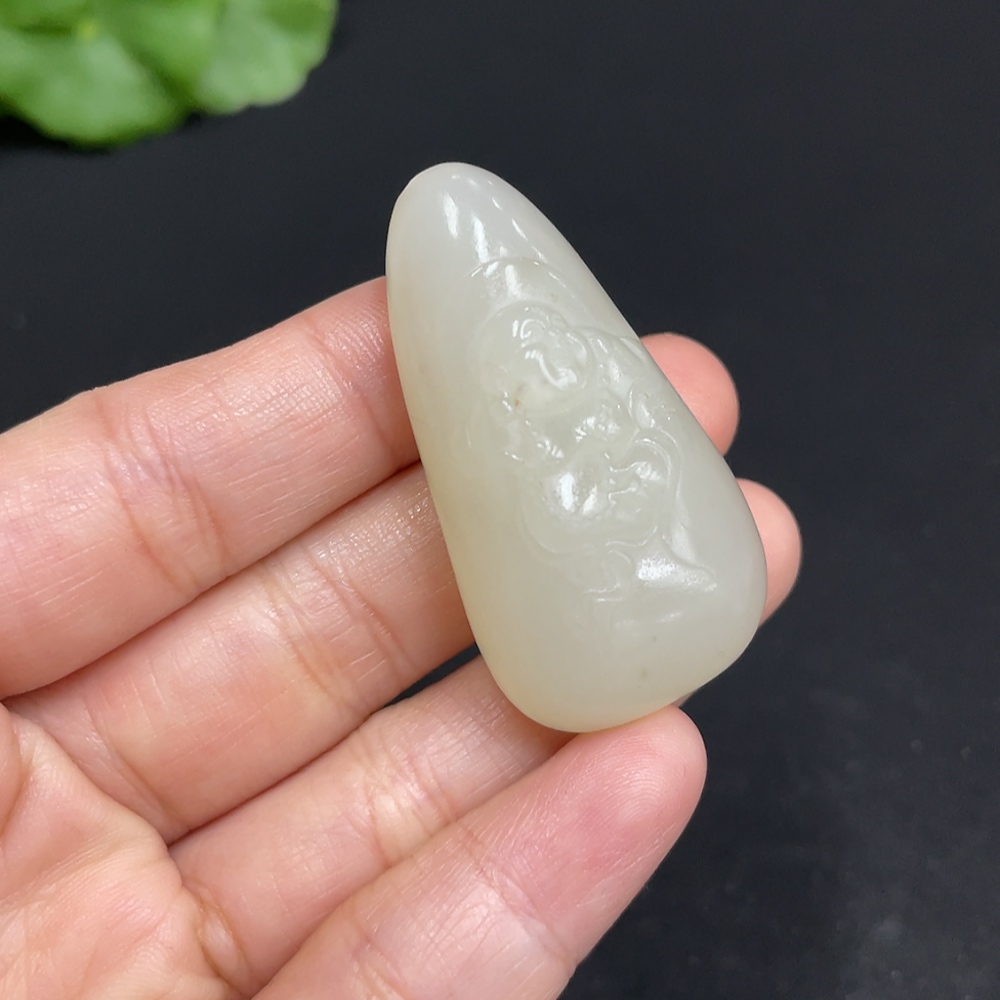 H34051785 Hetian Jade Pendant - Buddha Figure, Total Weight Approx. 21g