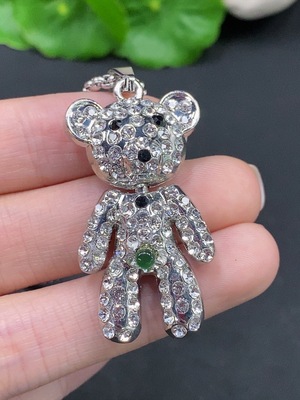 F26951679 Jadeite Inlaid Pendant Non-Gold Inlaid Total Weight Approx. 22.36g