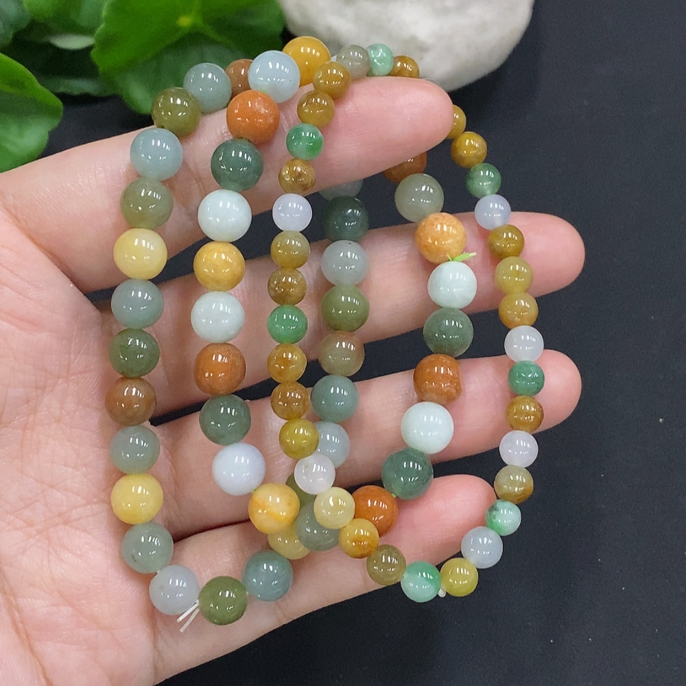 F34070488 Jadeite Beads Sell as a Lot