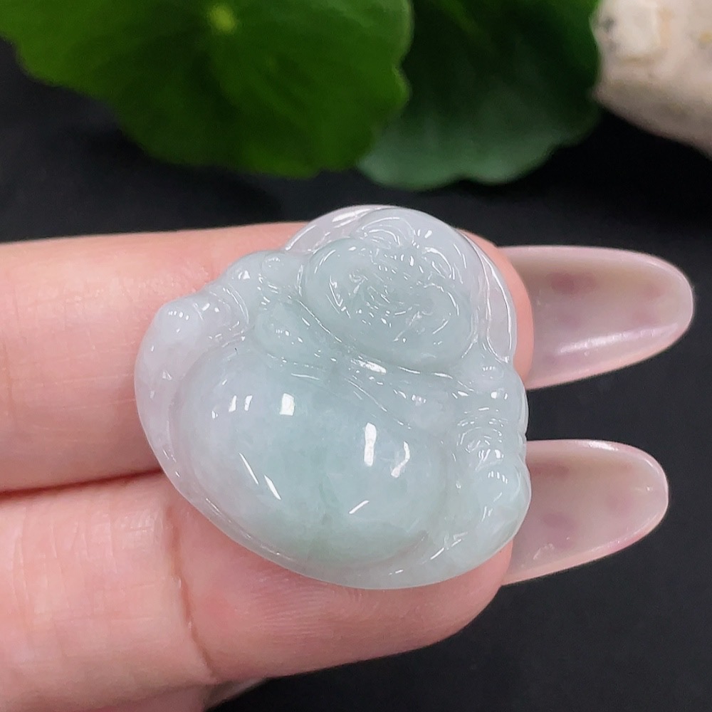 F34068815 Jadeite Buddha Pendant, Total Weight Approx. 5.8g
