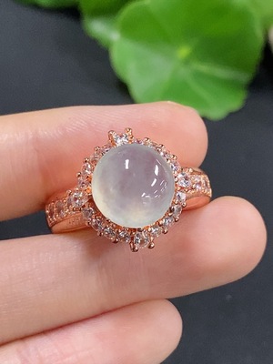F46548136 翡翠蛋面 非金镶 货品总重约13.59g