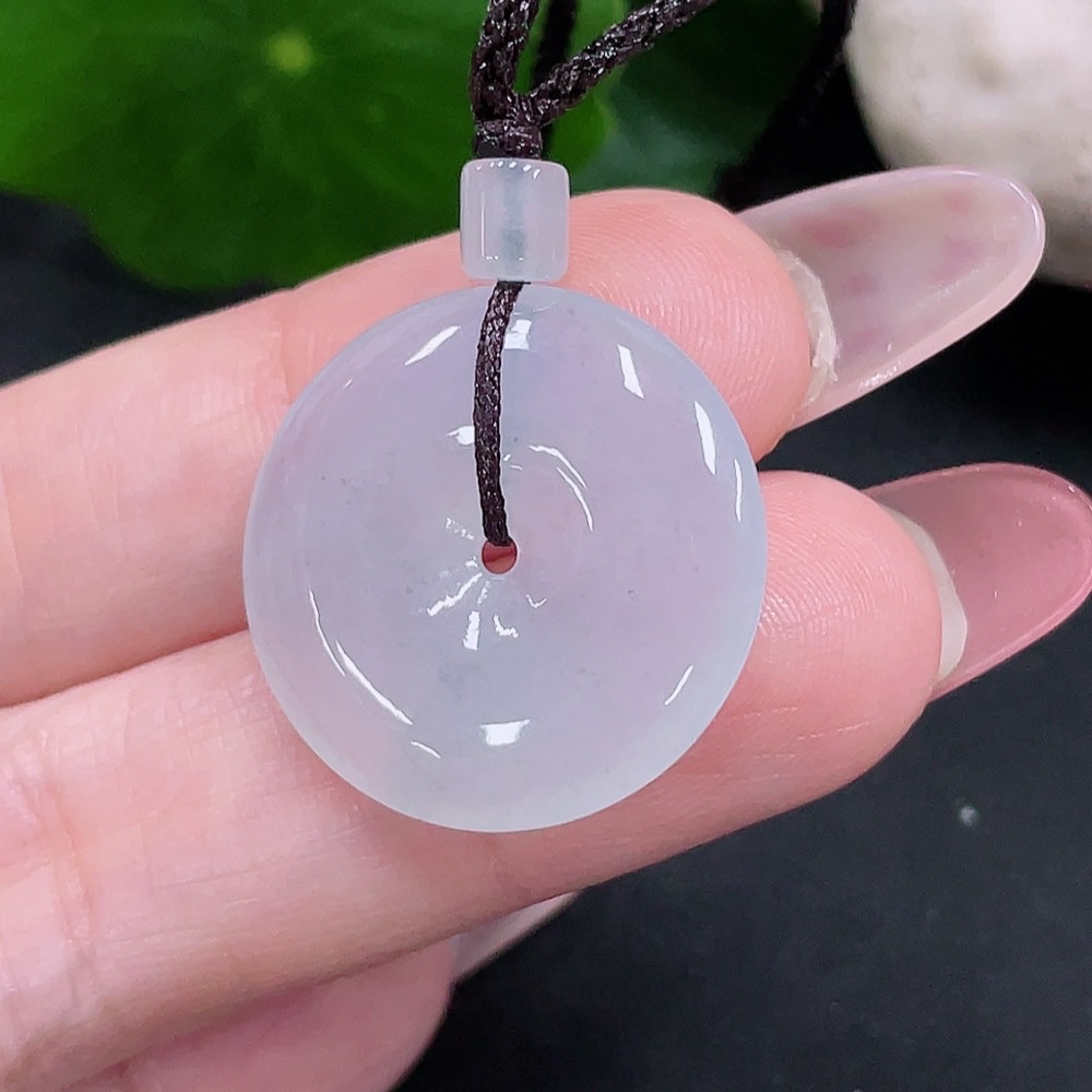 F34033518 Jadeite Peace Knot Pendant Total Weight Approximately 5g (Including Cord Weight)