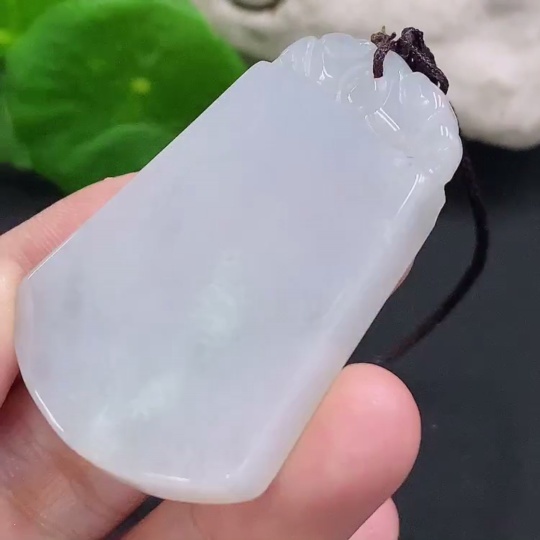 F33883993 Jadeite Plain Pendant with Cord Total Weight Approx. 26.3g