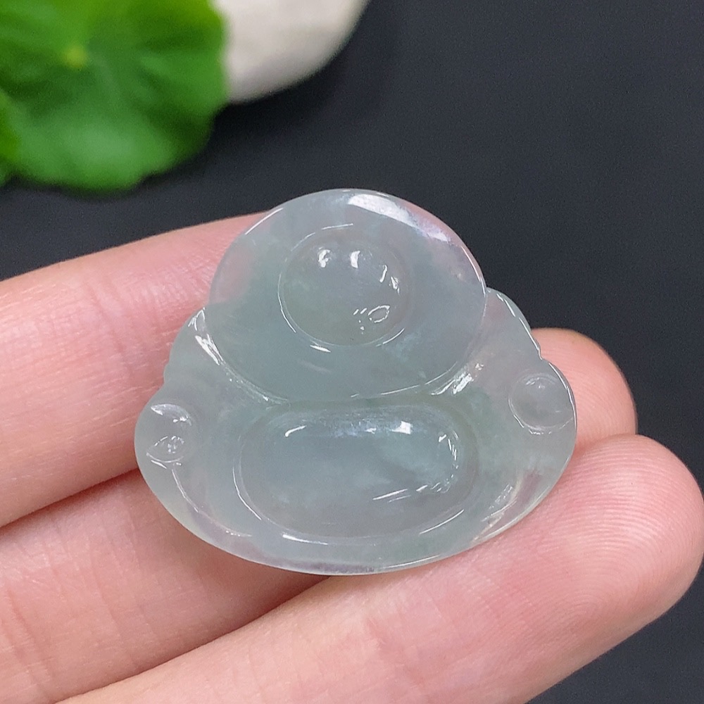 F33906564 Jadeite Buddha Pendant, Total Weight Approx. 5.1g