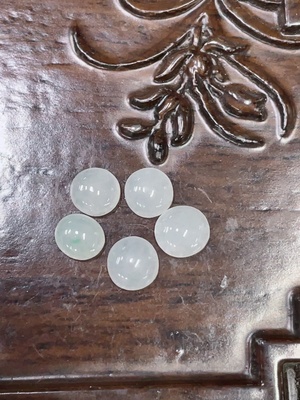 F32696821 Jadeite Inlaid Pieces (Sold as a Lot)