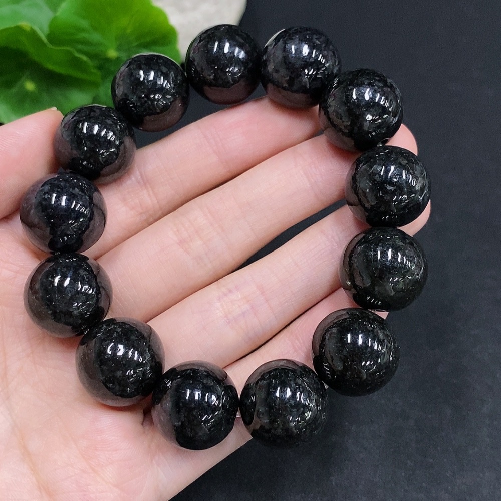 F33940674 Jadeite bracelet, total weight about 107.6g, size approx. 16.8mm