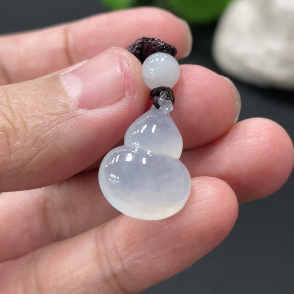 F33909959 Jadeite Gourd Pendant Total Weight Approx. 3.85g