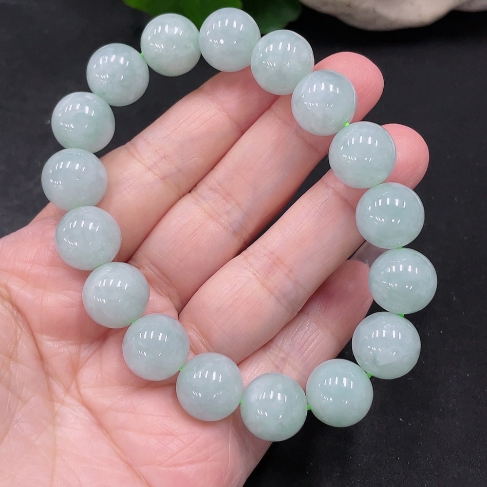 F35129103 Jadeite Bracelet  12.2mm approx.  Total Weight about 56.43g