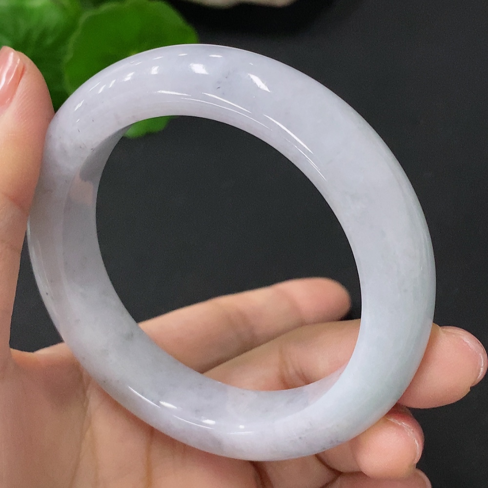 F35088359 Jadeite Round Bangle Size 52mm Total Weight Approx. 63g