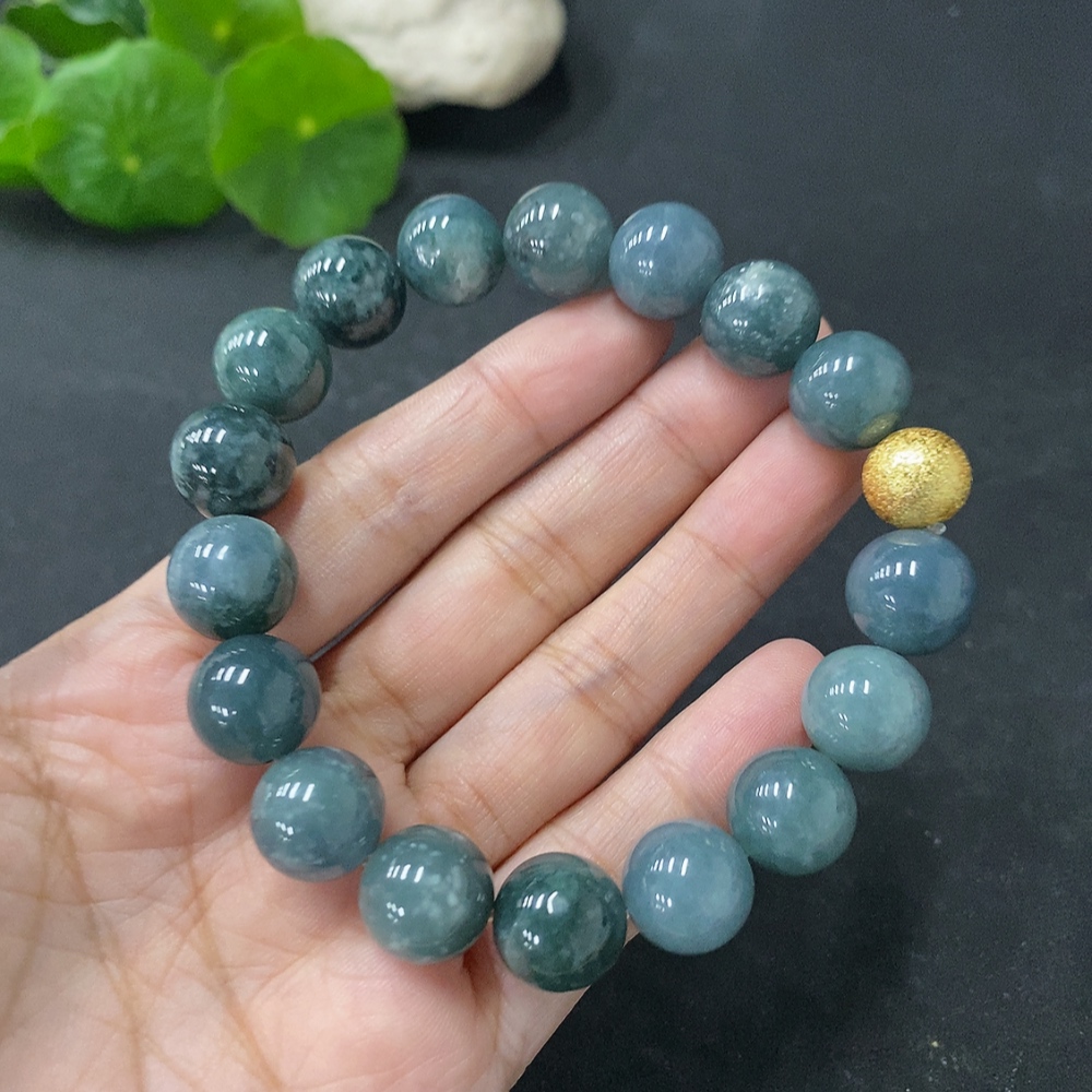 F32733283 Jadeite Bracelet Approx.11.8mm Total Weight Approx.50.26g Non-Gold