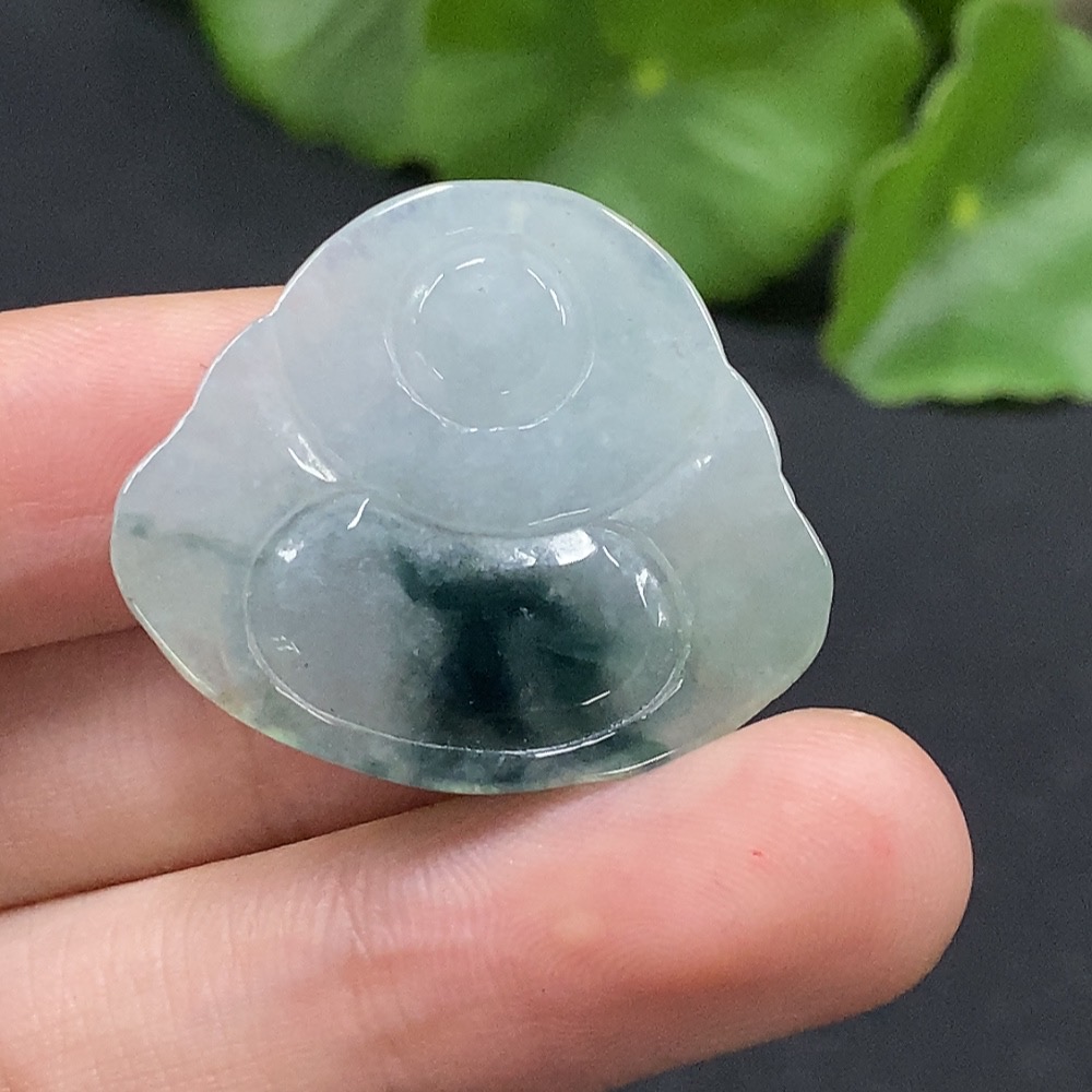 F33894519 Jadeite Buddha Pendant Total Weight Approx. 6.82g