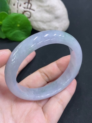 F33883956 Jadeite Round Bangle Size 54.5 Total Weight Approximately 52.9g
