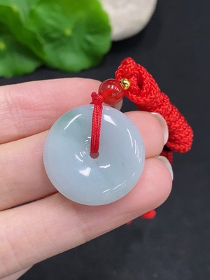 F34003235 Jadeite Safety Buckle Total Weight Approx. 7.7g (Including Rope Weight) With Non-Jade Beads