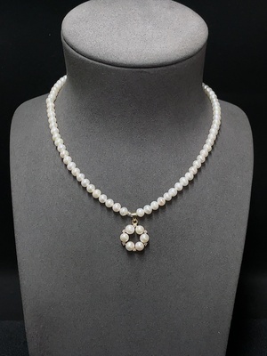 C34038270 Pearl Necklace Non-Gold Total Weight Approx. 21.47g Stone Size About 5.7mm