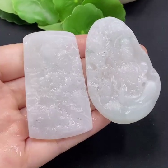 F28201048 Jadeite Pendant Semi-finished