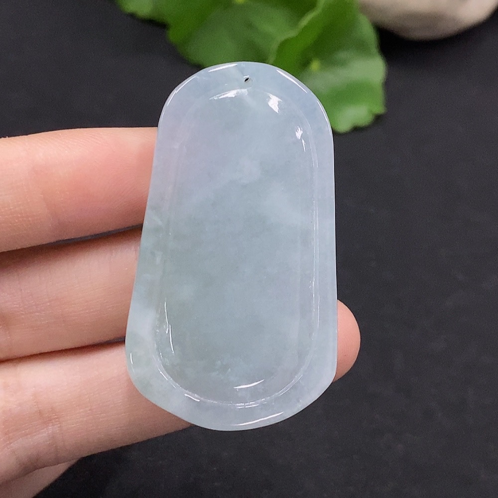 F33895832 Jadeite Landscape Guanyin Pendant