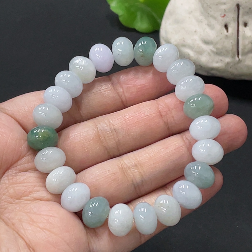 F33876234 Jadeite Bead Necklace Approx. 10.7mm Total Weight About 38.45g