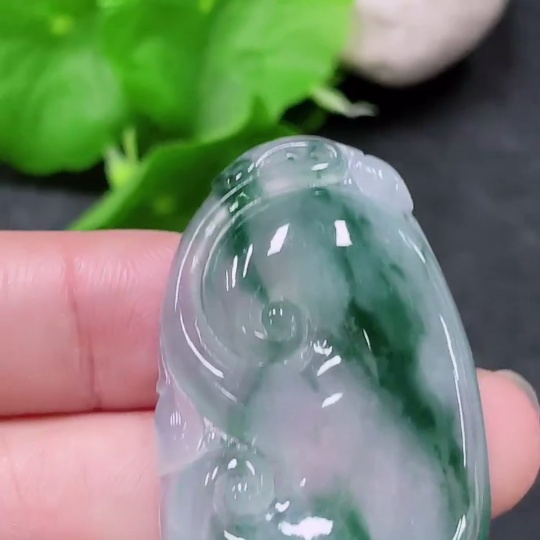 F32810707 JadeitePendant Ruyi Total Weight Approx. 11.95g