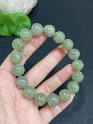 H34015776 Hetian Jade Bracelet Approx.11.7mm Total Weight Approx.45.1g