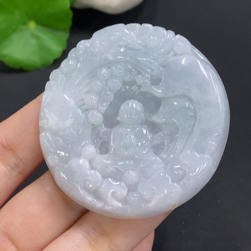 F25921461 Jadeite Enlightenment Pendant Total Weight Approx. 54.4g