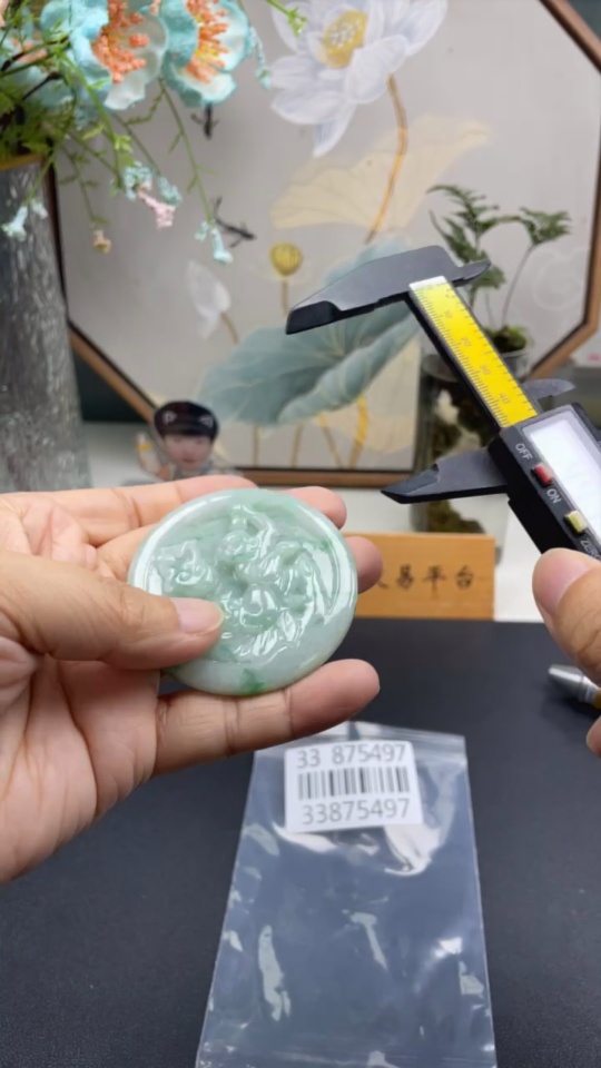 F33875497 Jadeite Pendant Total Weight Approx. 40.9g