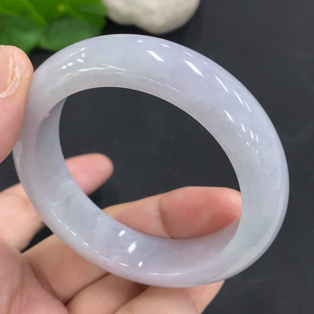 F35127277 Jadeite round bracelet size 50.9 total weight approx. 61.6g (broken/damaged)