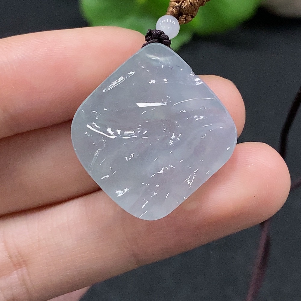 F33947191 Jadeite Pendant Total Weight Approx. 6.7g (Incl. Rope Weight)