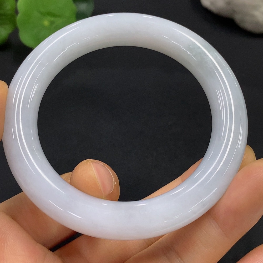 F22478896 Jadeite Round Bangle Size 53.7 Total Weight 61.412g
