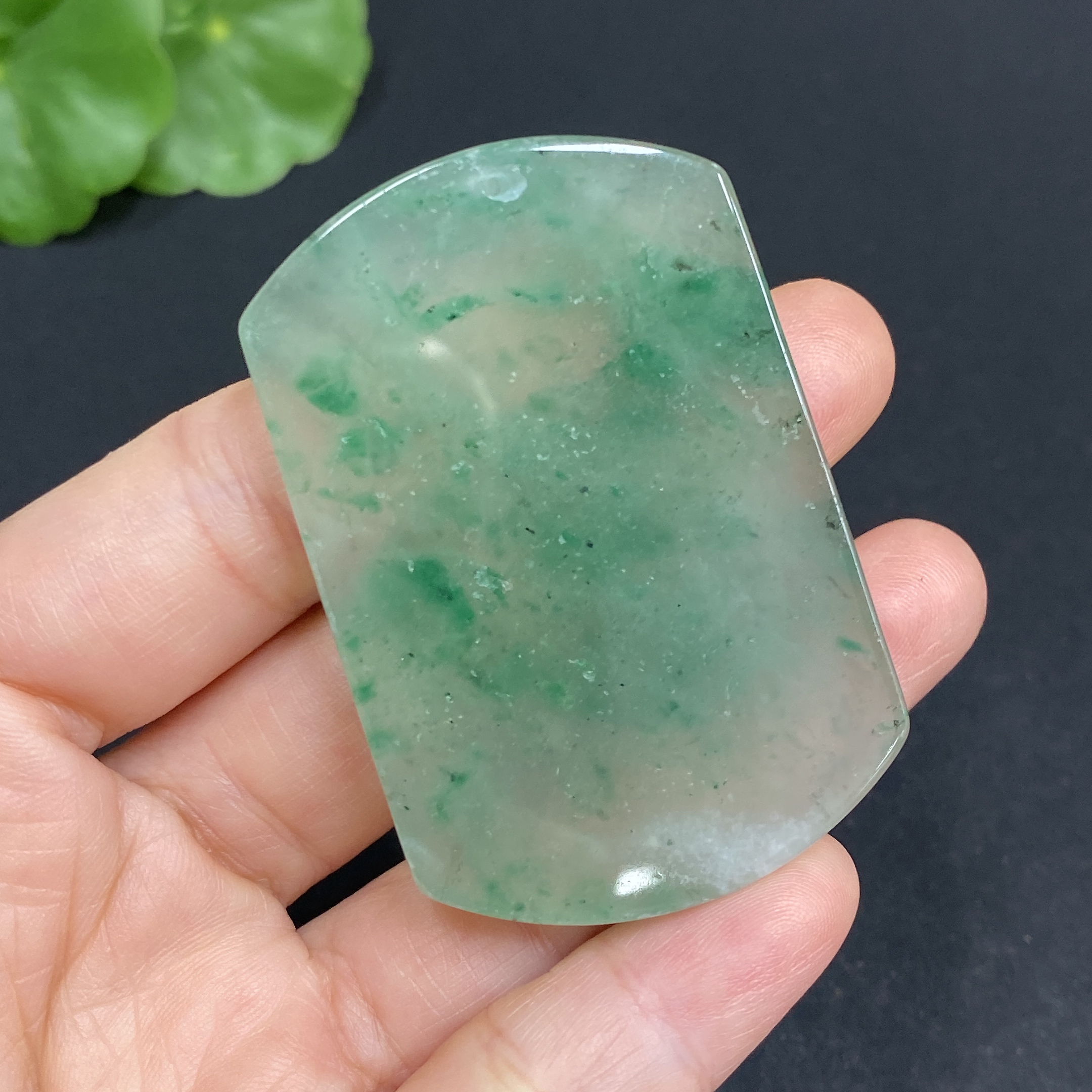 H32812616 African Emerald (Dulong Jade) Pendant