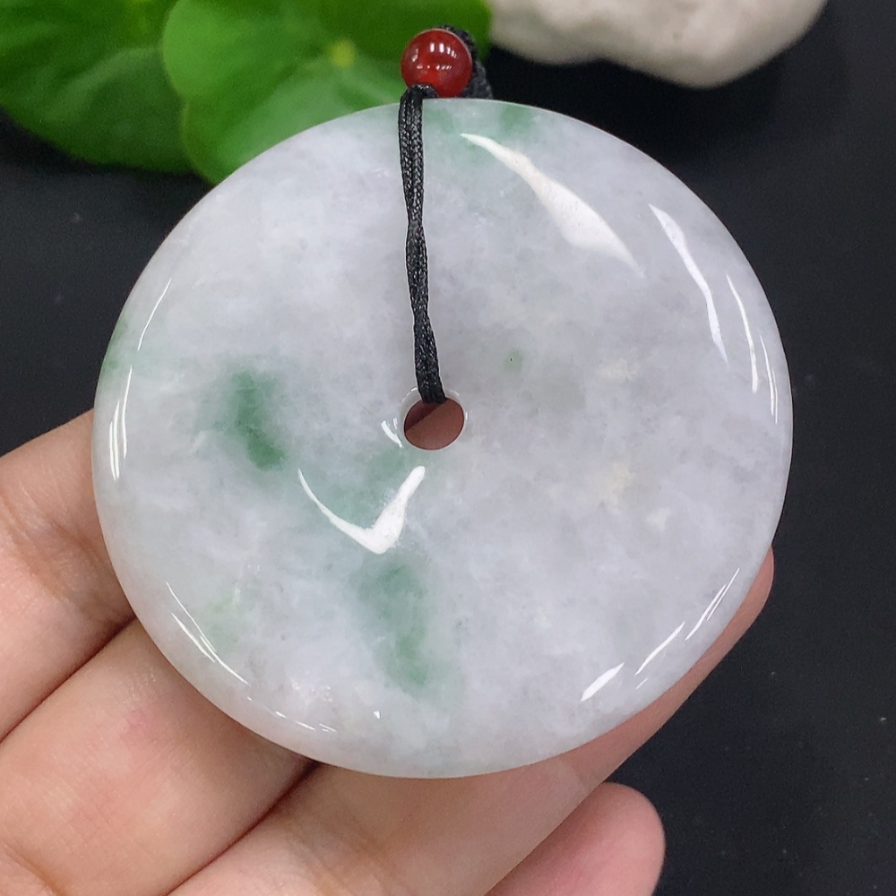 F32701065 JadeitePeace Knot (Total Weight with Cord: Approx. 50.1g)