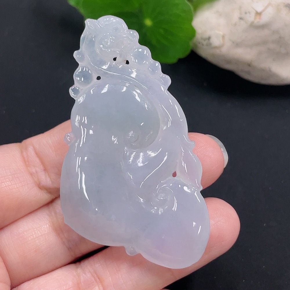 F30453263 Jadeite Ruyi Pendant Total Weight Approx. 24.7g