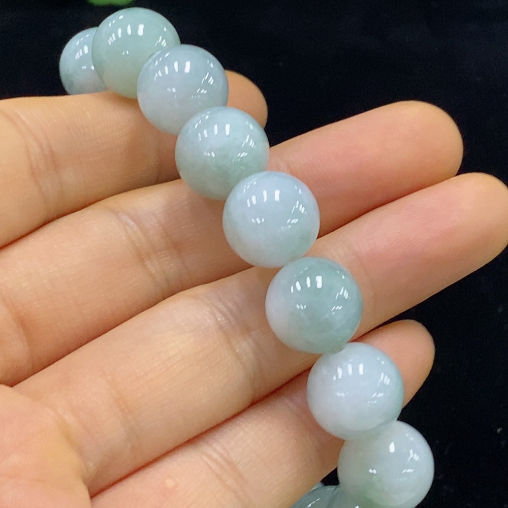 F34025373 Jadeite Bracelet Total Weight Approx. 50.13g Size About 12mm