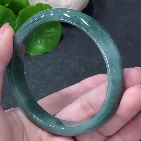 F34043699 Jadeite Round Bracelet Size 58mm Total Weight Approx. 44.22g
