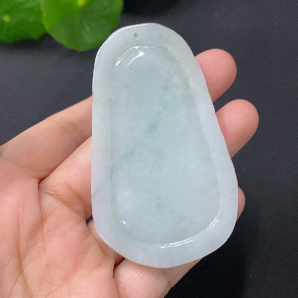F31593593 Jadeite Pendant Landscape Plaque Total Weight Approx. 33g