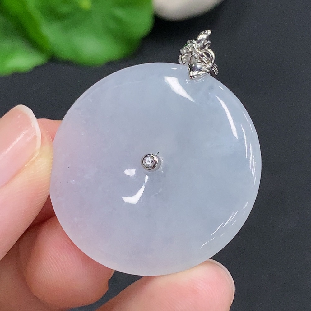 F30457153 Jadeite Safety Buckle, Non-Gold Inlaid, Total Weight Approximately 11.5g, Beads Not Jadeite