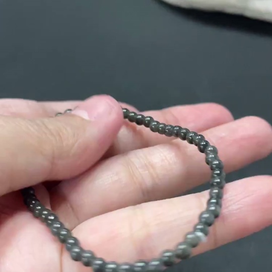 F33876189 Jadeite Bracelet Approx. 3.3mm Total Weight Approx. 3.27g