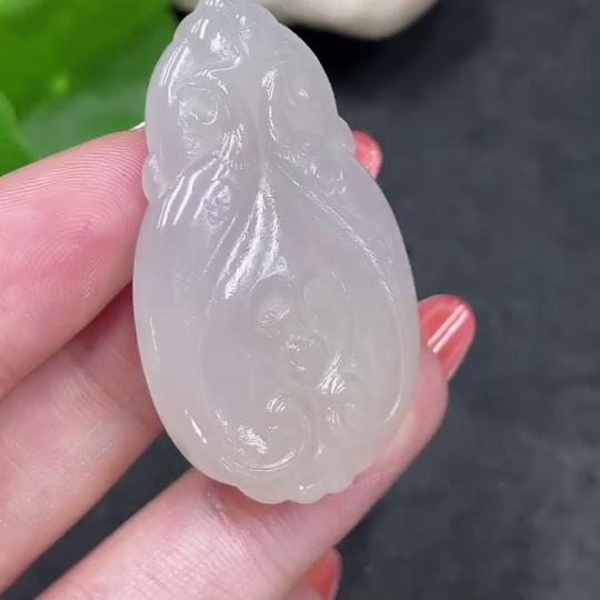 H34979713 Hetian Jade Pendant  Antique Style  Total Weight Approx. 12.1g