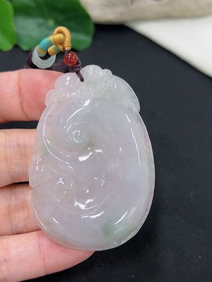F46547505 翡翠如意挂件 货品总重约25.94g